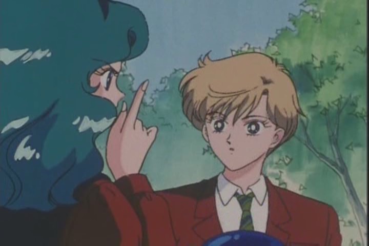 "I've just been thinking all about how I'm a Sailor Senshi and how Sailor Moon doesn't know who I really am and-" "SHUUUUSHH SHUT THE HELL UP JEEEZ"
